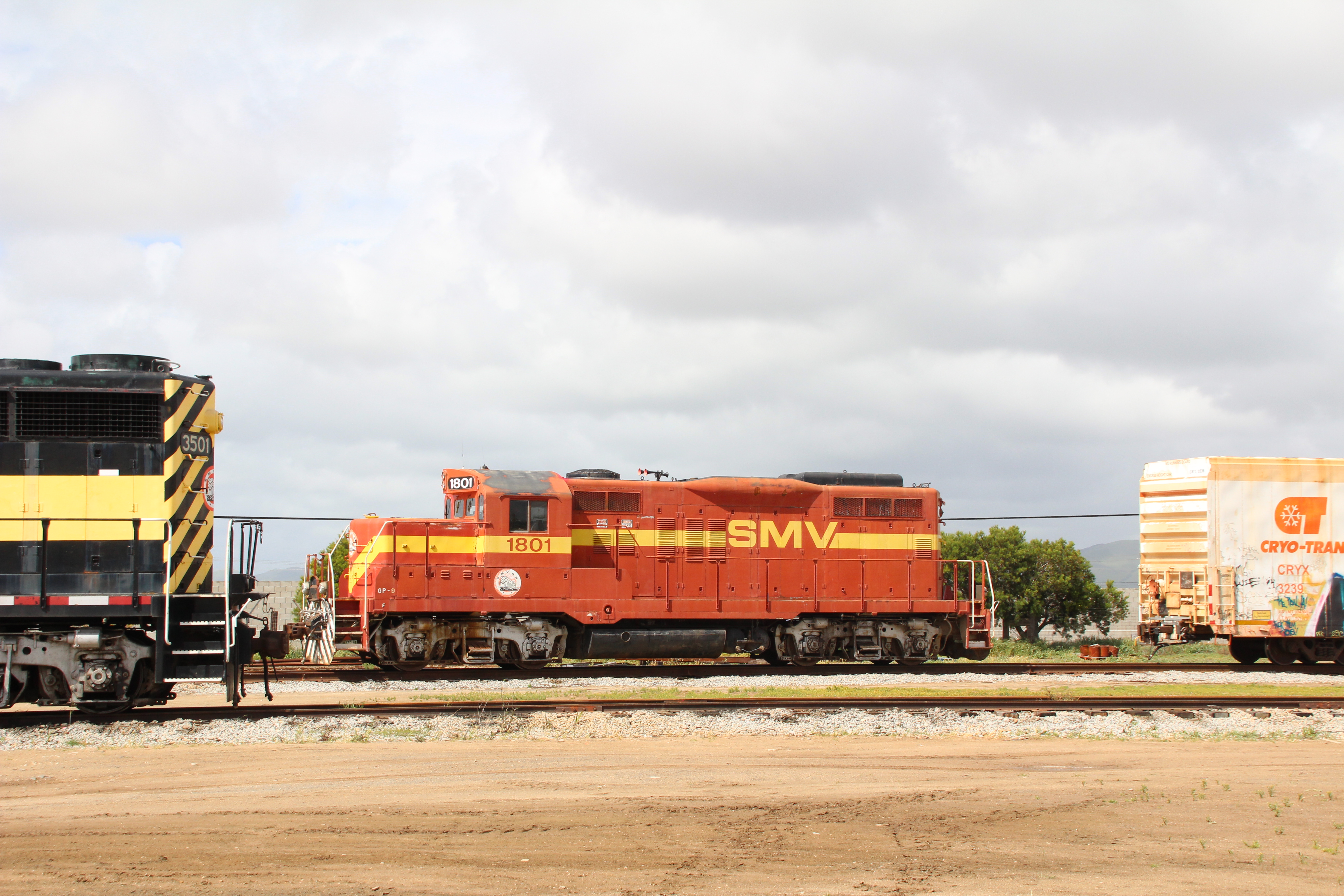 1801 locomotive in yard